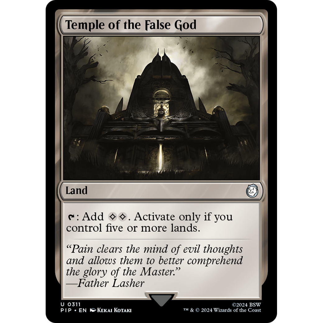 Temple of the False God (PIP-311) - Fallout Foil