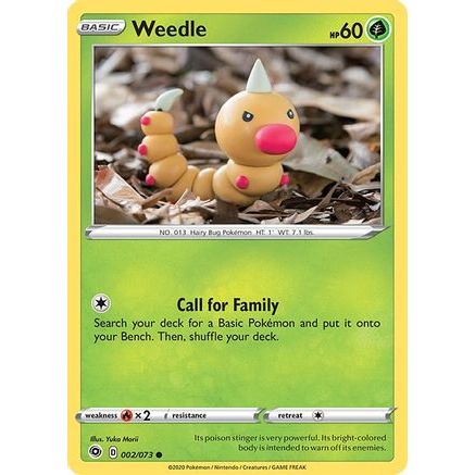 Weedle 2/73 - Champions Path Reverse Holofoil