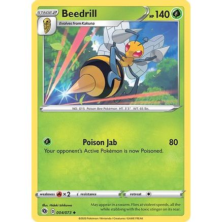 Beedrill 4/73 - Champions Path Reverse Holofoil