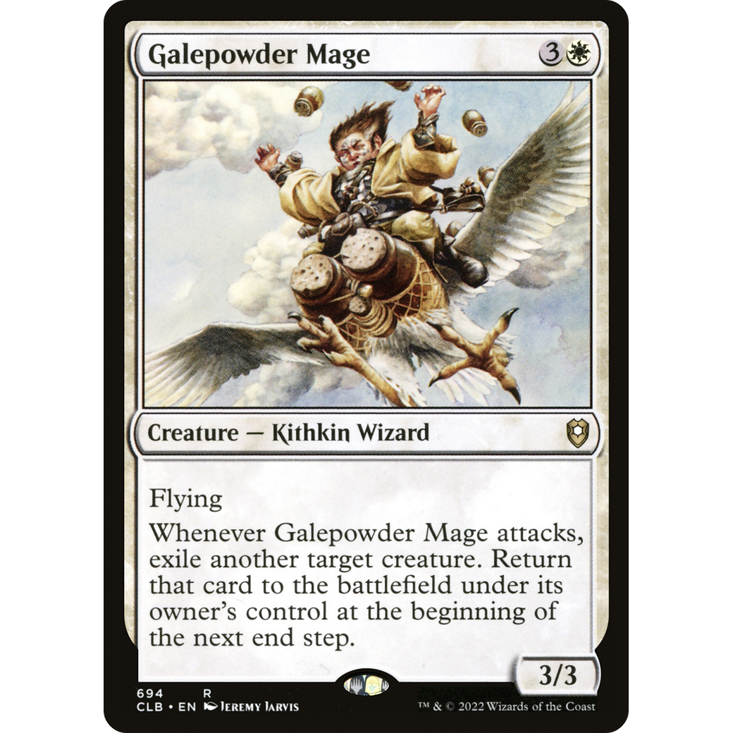 Galepowder Mage (CLB-694) - Commander Legends: Battle for Baldur's Gate