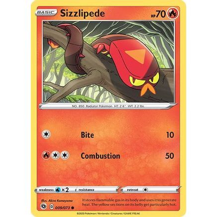 Sizzlipede 9/73 - Champions Path Reverse Holofoil