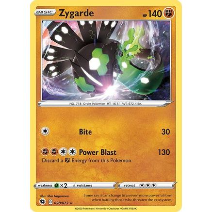 Zygarde 28/73 - Champions Path Reverse Holofoil