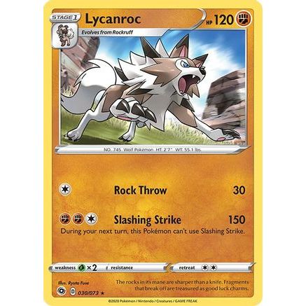 Lycanroc 30/73 - Champions Path Reverse Holofoil