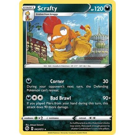 Scrafty 42/73 - Champions Path Holofoil