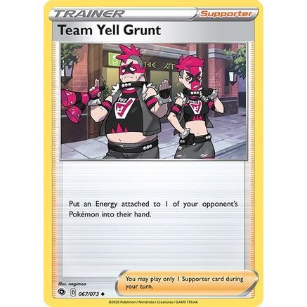 Team Yell Grunt 67/73 - Champions Path Reverse Holofoil