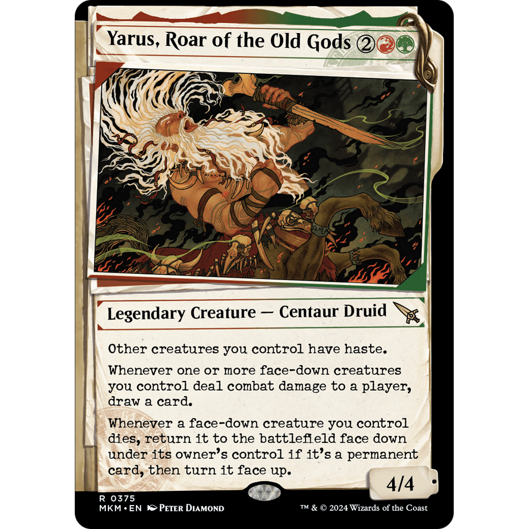 Yarus, Roar of the Old Gods (MKM-375) - Murders at Karlov Manor: (Showcase) Foil