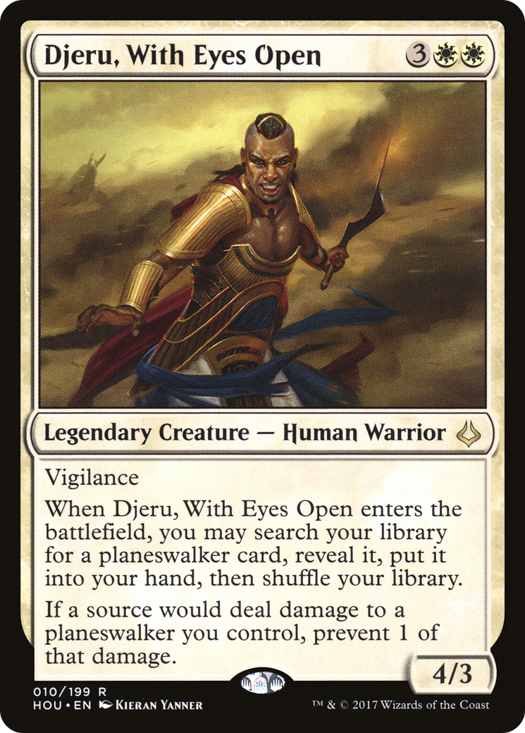 Djeru, With Eyes Open (HOU-010) - Hour of Devastation Foil
