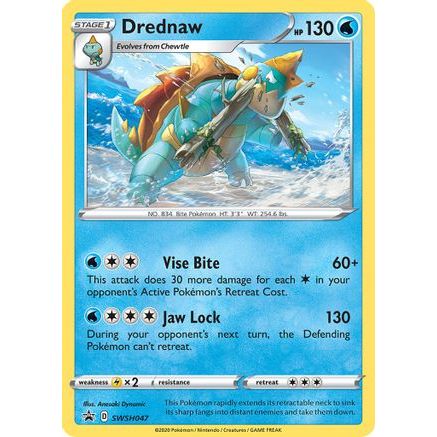 Drednaw - SWSH047 SWSH047/307 - SWSH Sword & Shield Promo Cards Holofoil