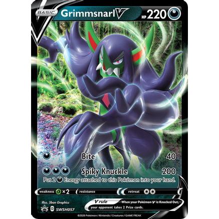 Grimmsnarl V - SWSH057 SWSH057/307 - SWSH Sword & Shield Promo Cards Holofoil