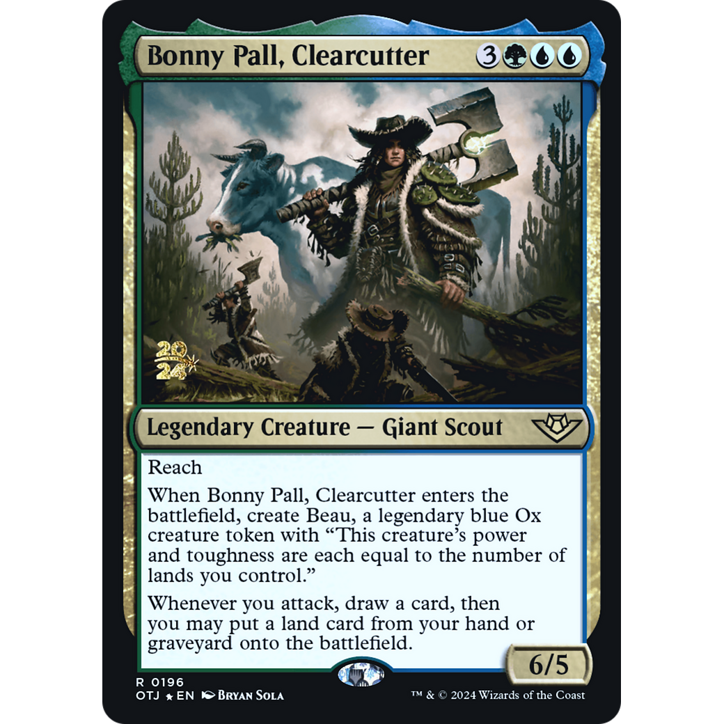 Bonny Pall, Clearcutter (PRE-196S) - Outlaws of Thunder Junction Promos Foil