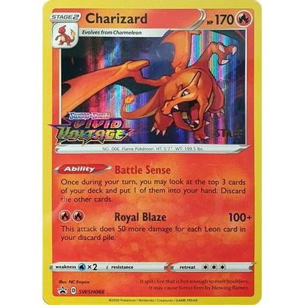 Charizard - SWSH066 (Prerelease) [Staff] SWSH066 - SWSH Sword & Shield Promo Cards Holofoil