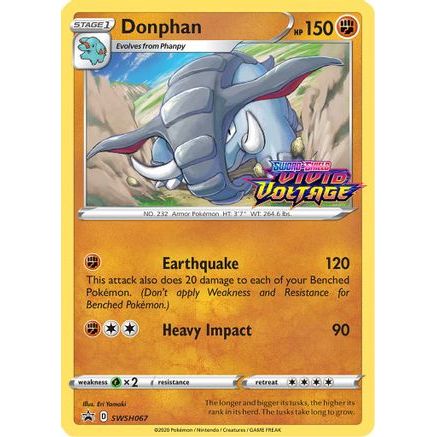 Donphan - SWSH067 (Prerelease) SWSH067/307 - SWSH Sword & Shield Promo Cards Holofoil