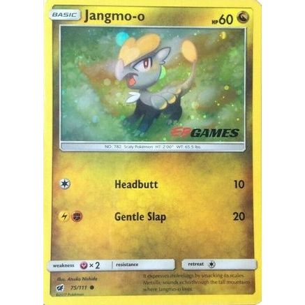 Jangmo-o - 75/111 (Cosmos Holo) (EB Games Promo) 75 - Miscellaneous Cards & Products Holofoil