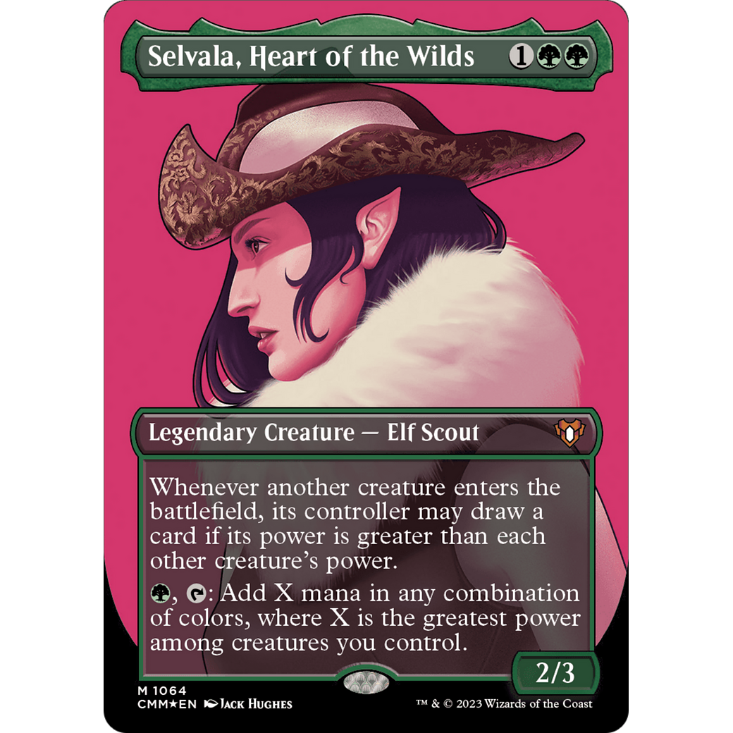 Selvala, Heart of the Wilds (CMM-1064) - Commander Masters (Borderless) Foil