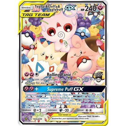 Togepi & Cleffa & Igglybuff GX - 143a/236 143a/236 - Alternate Art Promos Holofoil