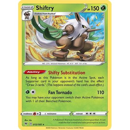 Shiftry 12/185 - SWSH04 Vivid Voltage