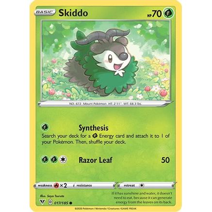 Skiddo 17/185 - SWSH04 Vivid Voltage