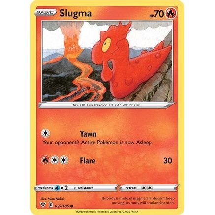 Slugma 27/185 - SWSH04 Vivid Voltage Reverse Holofoil