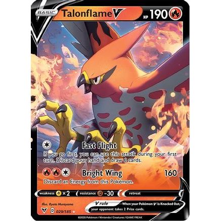 Talonflame V 29/185 - SWSH04 Vivid Voltage Holofoil