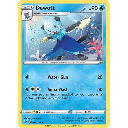 Dewott 34/185 - SWSH04 Vivid Voltage Reverse Holofoil