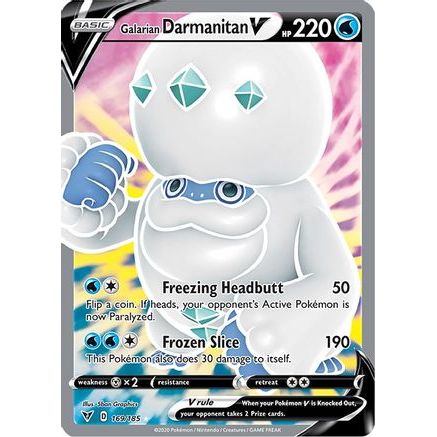Galarian Darmanitan V (Full Art) 169/185 - SWSH04 Vivid Voltage Holofoil