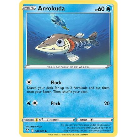 Arrokuda 41/185 - SWSH04 Vivid Voltage Reverse Holofoil