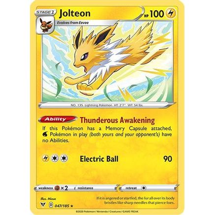 Jolteon 47/185 - SWSH04 Vivid Voltage Reverse Holofoil
