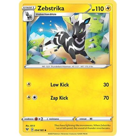 Zebstrika 54/185 - SWSH04 Vivid Voltage Reverse Holofoil