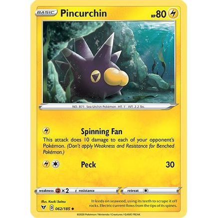 Pincurchin 62/185 - SWSH04 Vivid Voltage