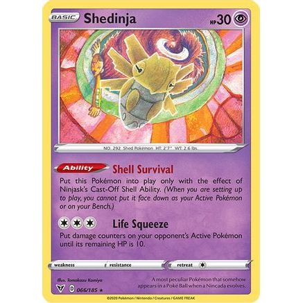 Shedinja 66/185 - SWSH04 Vivid Voltage Reverse Holofoil