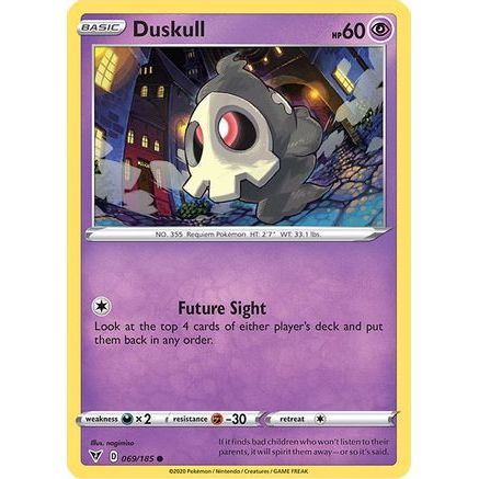 Duskull 69/185 - SWSH04 Vivid Voltage Reverse Holofoil