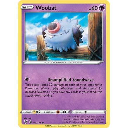 Woobat 73/185 - SWSH04 Vivid Voltage
