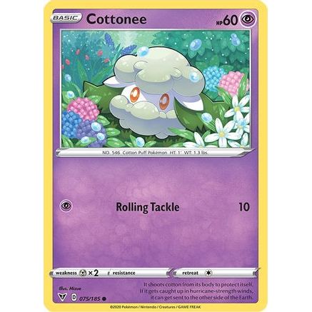 Cottonee 75/185 - SWSH04 Vivid Voltage Reverse Holofoil