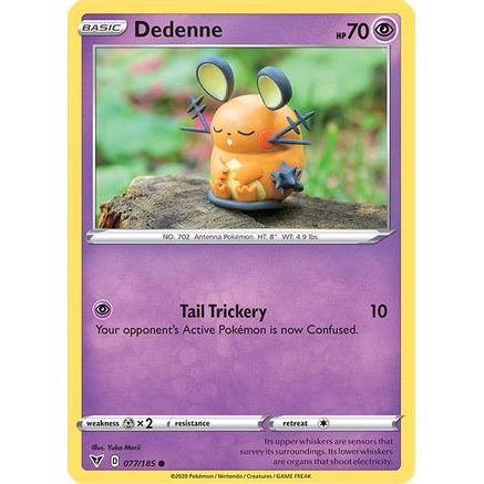 Dedenne 77/185 - SWSH04 Vivid Voltage Reverse Holofoil
