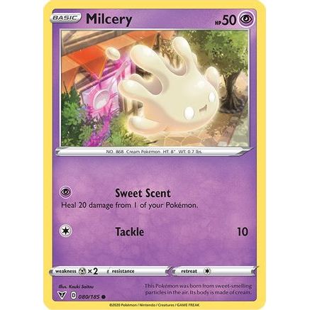 Milcery 80/185 - SWSH04 Vivid Voltage Reverse Holofoil