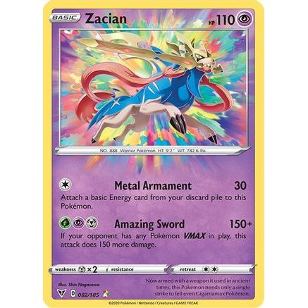 Zacian 82/185 - SWSH04 Vivid Voltage Holofoil