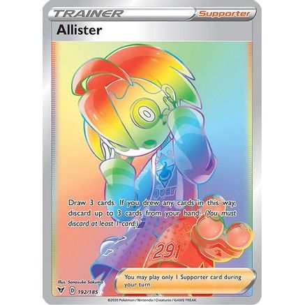 Allister (Secret) 192/185 - SWSH04 Vivid Voltage Holofoil