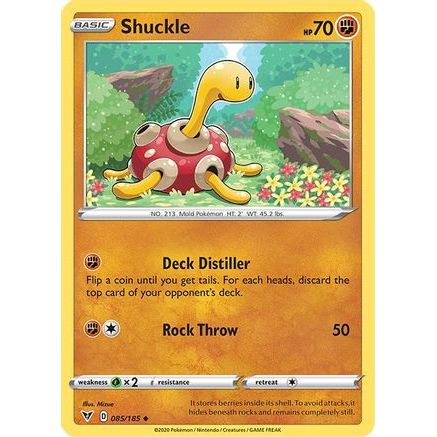 Shuckle 85/185 - SWSH04 Vivid Voltage Reverse Holofoil