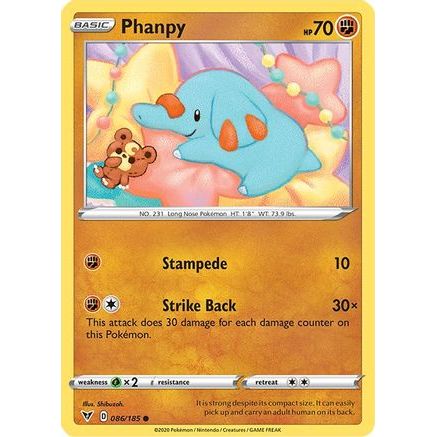 Phanpy 86/185 - SWSH04 Vivid Voltage Reverse Holofoil