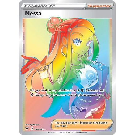 Nessa (Secret) 196/185 - SWSH04 Vivid Voltage Holofoil