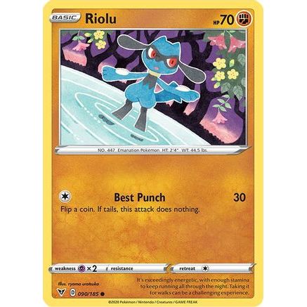 Riolu 90/185 - SWSH04 Vivid Voltage Reverse Holofoil