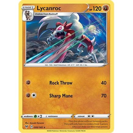 Lycanroc 95/185 - SWSH04 Vivid Voltage