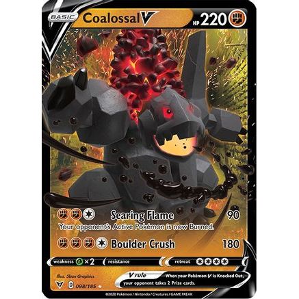 Coalossal V 98/185 - SWSH04 Vivid Voltage Holofoil