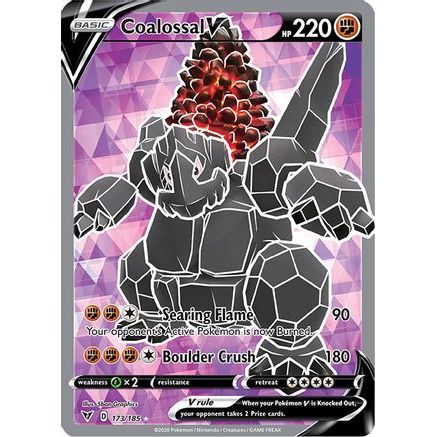 Coalossal V (Full Art) 173/185 - SWSH04 Vivid Voltage Holofoil