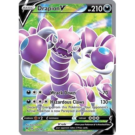 Drapion V (Full Art) 175/185 - SWSH04 Vivid Voltage Holofoil