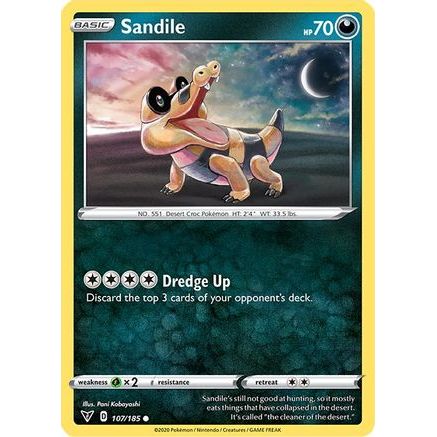 Sandile 107/185 - SWSH04 Vivid Voltage Reverse Holofoil