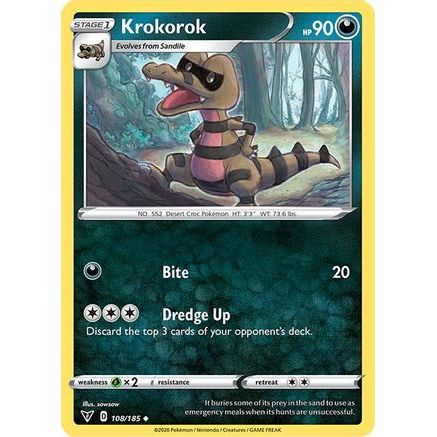 Krokorok 108/185 - SWSH04 Vivid Voltage Reverse Holofoil