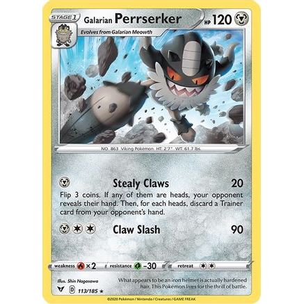 Galarian Perrserker 113/185 - SWSH04 Vivid Voltage
