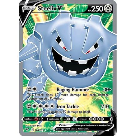 Steelix V (Full Art) 176/185 - SWSH04 Vivid Voltage Holofoil