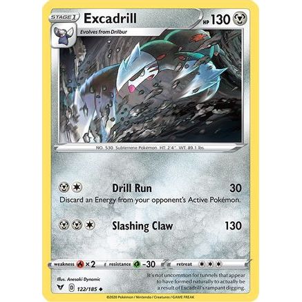 Excadrill 122/185 - SWSH04 Vivid Voltage